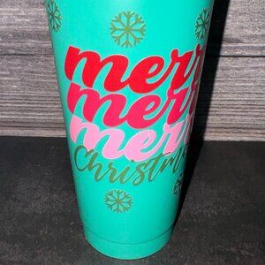 Merry Merry Christmas Holiday Tumbler